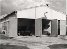 Mehrzweckhalle (Malerei, Bau-, Feuerl�schger�te) Bau Juli bis Oktober 1965