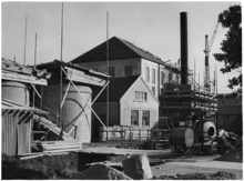 Kesselhaus Anbau Staubabscheider, 1966