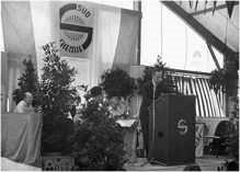 31. Juli 1965 S�d Chemie Sommerfest, Werkleiter Dr. Franz bei seiner Ansprache