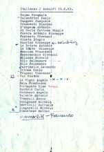 29. August 1960, Liste der ersten italienischen Gastarbeiter in Moosburg